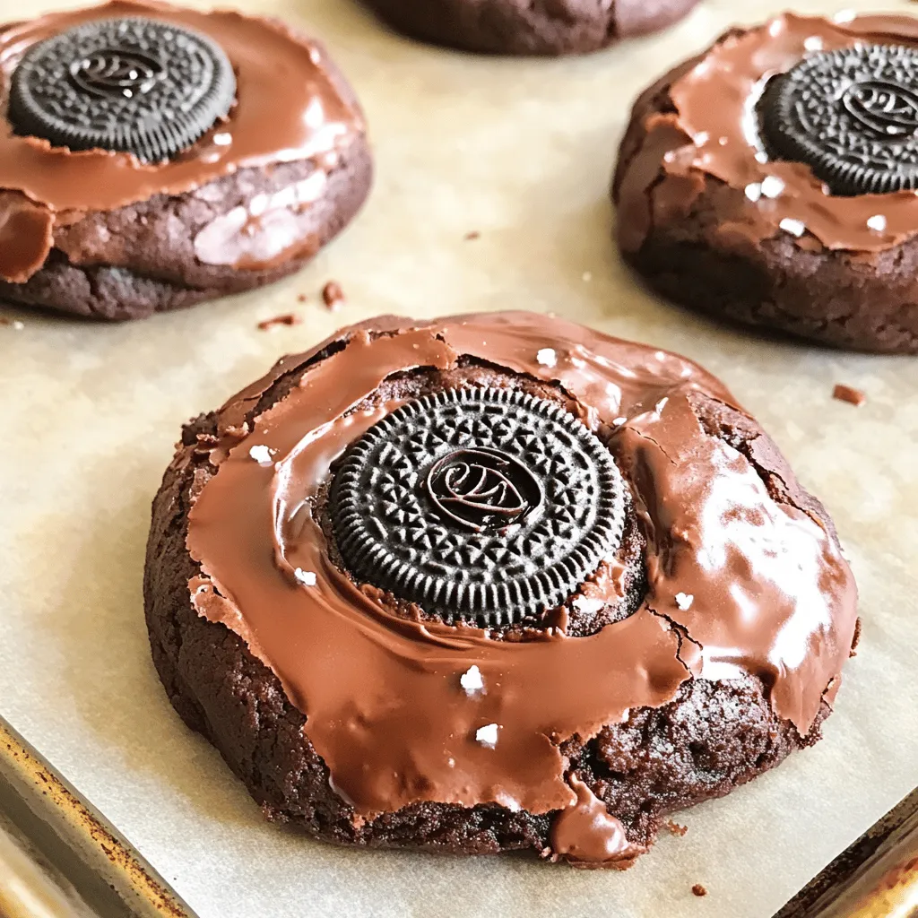 Oreo Stuffed Brownie Cookies Delightful Treat Recipe