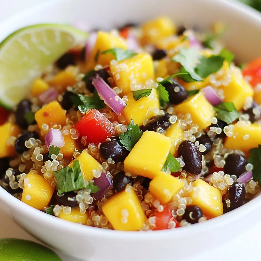 Mango Black Bean Quinoa Salad Refreshing Summer Dish