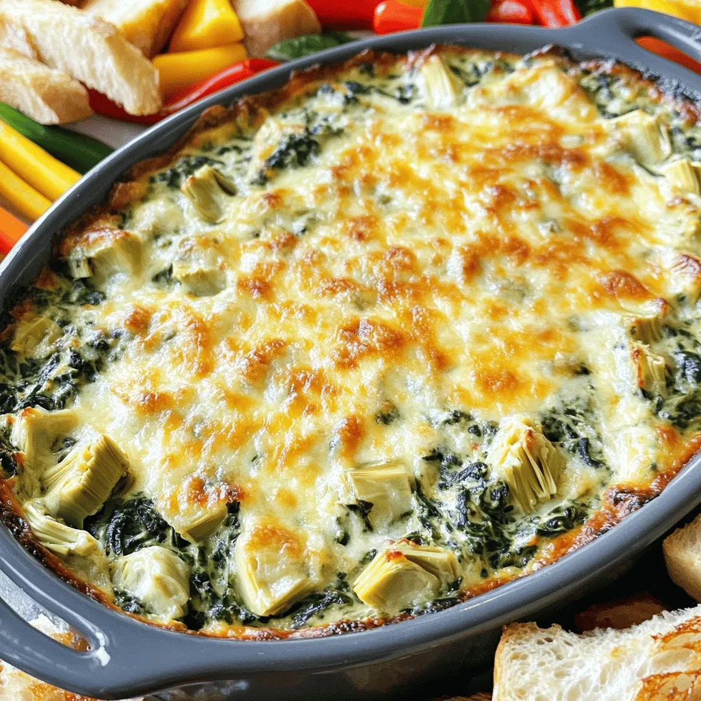 Cheesy Spinach Artichoke Dip Irresistible and Creamy