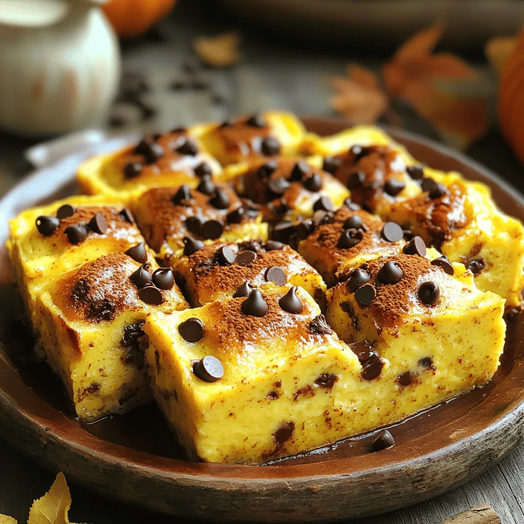 Pumpkin Chocolate Chip Bread Pudding Delightful Recipe