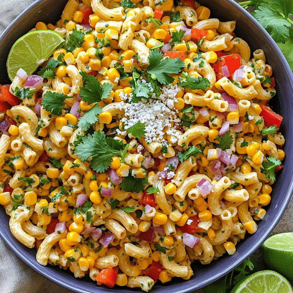 Mexican Street Corn Pasta Salad Vibrant and Flavorful Dish