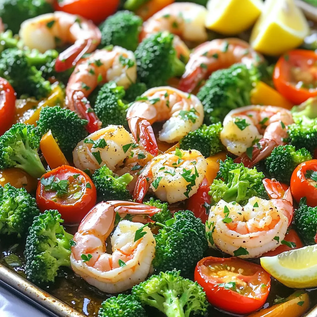 Sheet-Pan Garlic Herb Shrimp &#038; Veggies Delight