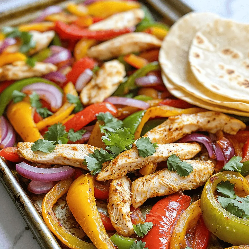 Sheet Pan Chicken Fajitas Quick and Tasty Dinner