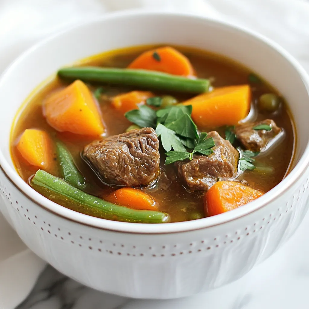 Cozy Vegetable Beef Soup Hearty and Flavorful Recipe