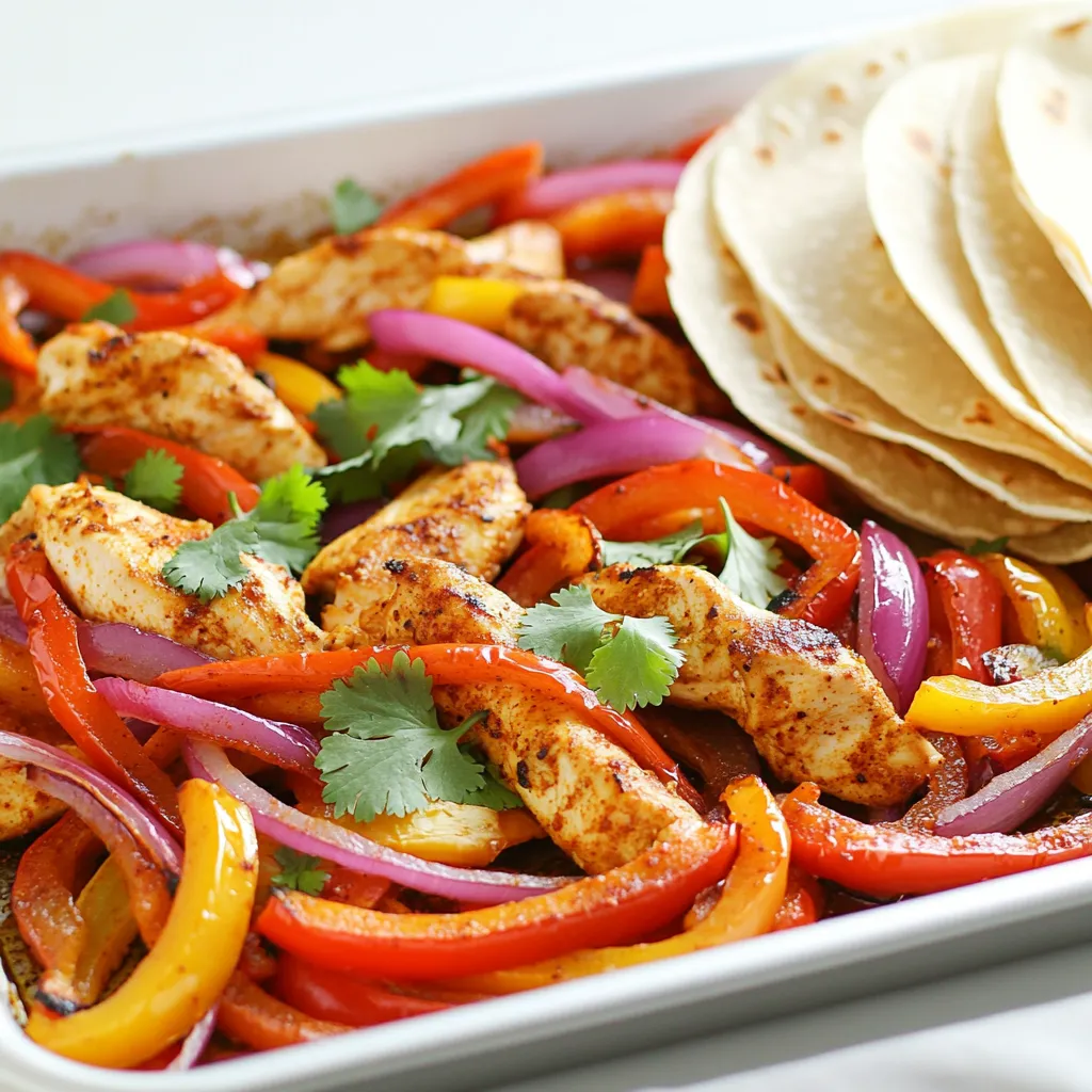 Sheet Pan Fajita Chicken Peppers Flavorful Delight