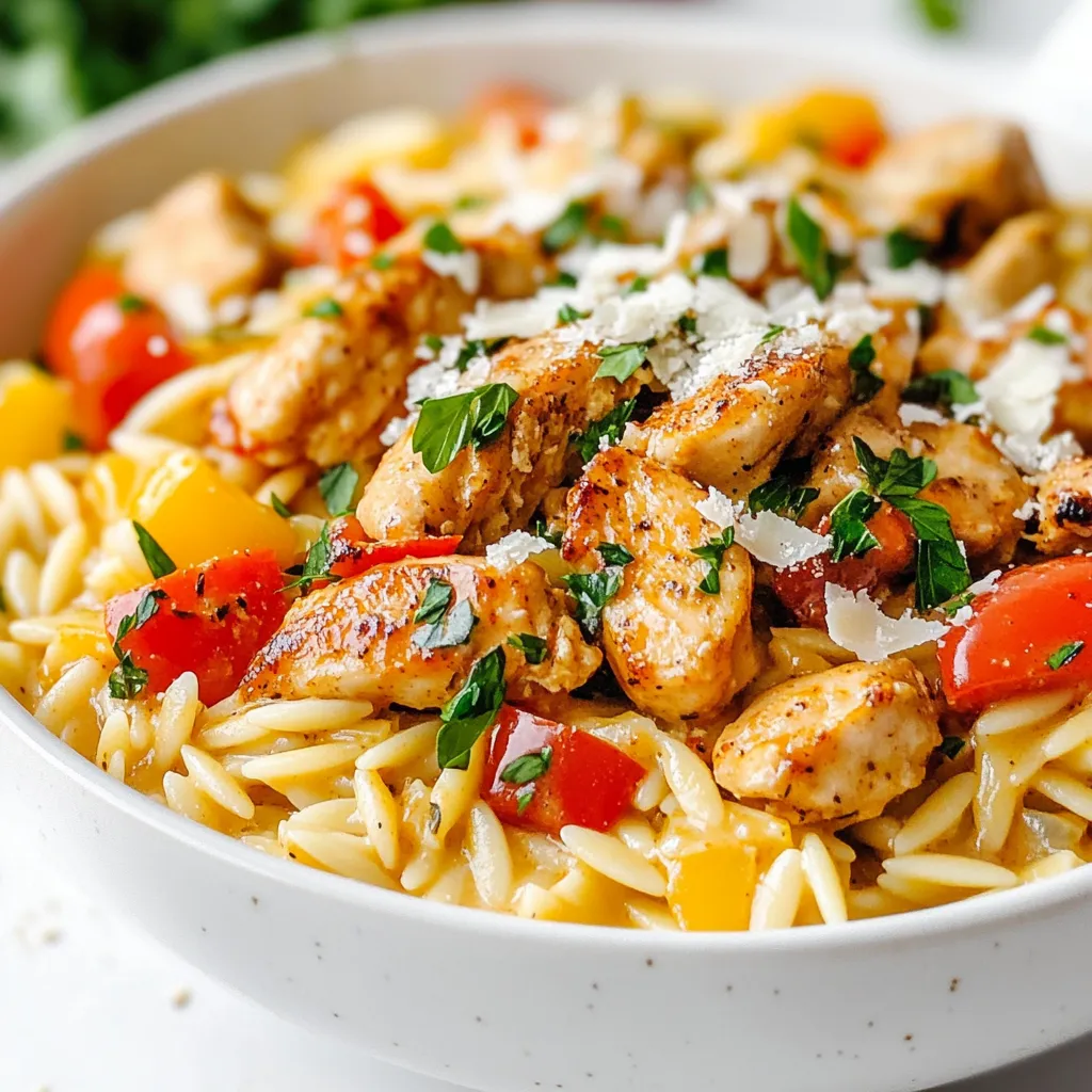 Creamy Cajun Chicken Orzo Flavorful and Easy Recipe