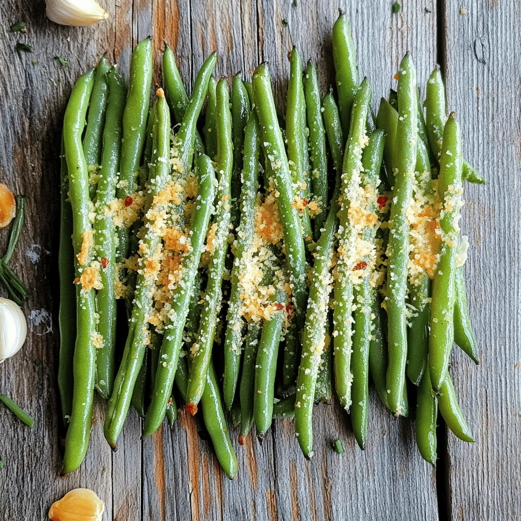 Air Fryer Garlic Parmesan Green Beans Flavor Boost