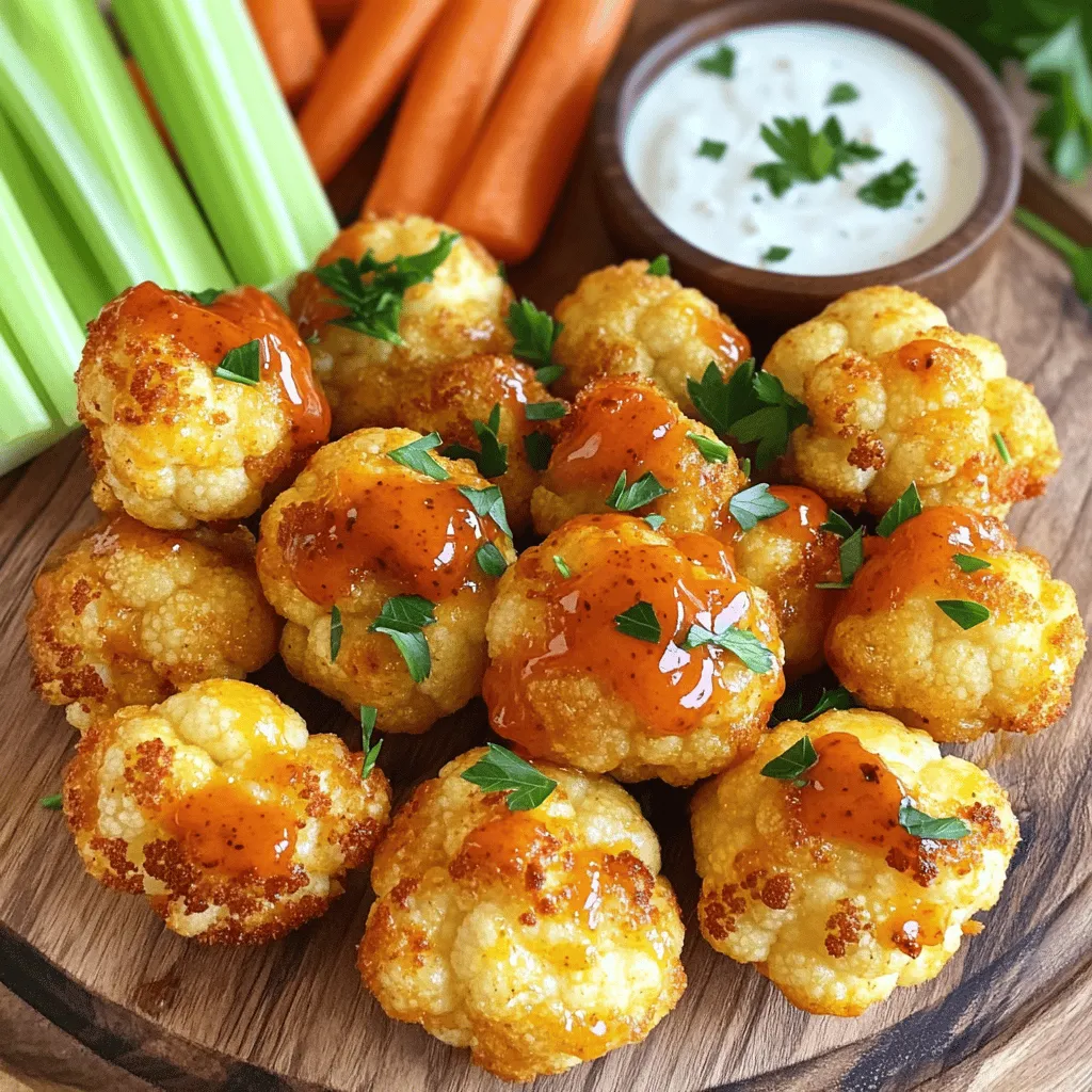 Air Fryer Buffalo Cauliflower Bites Simple and Crisp
