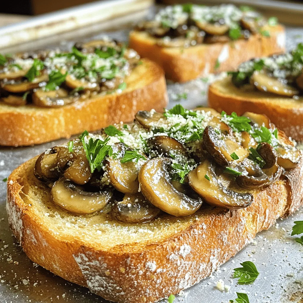 Minute Garlic Butter Mushroom Toast Quick and Simple Dish