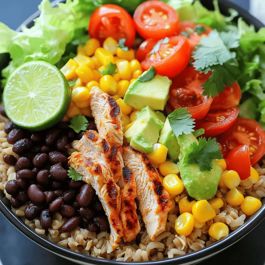 Fiesta Chicken Burrito Bowls Flavorful and Easy Recipe