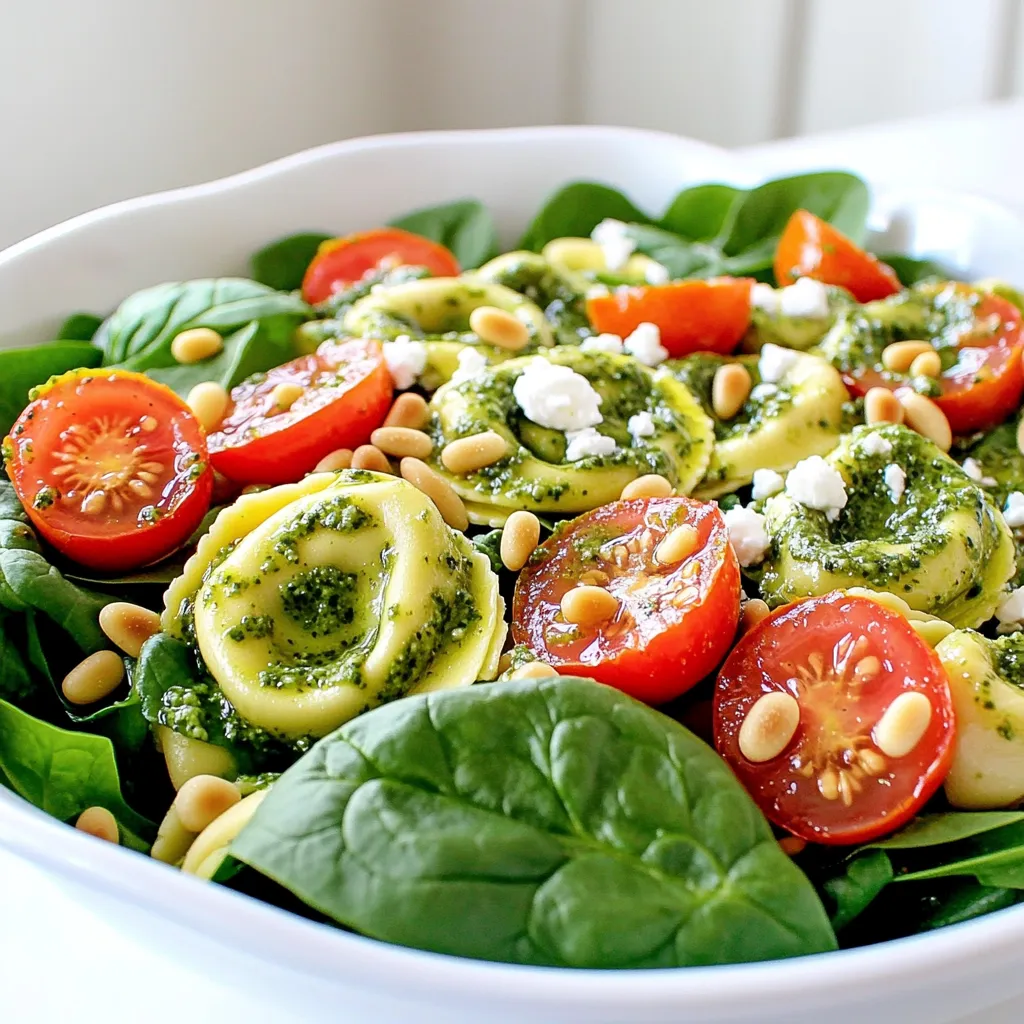 Minute Pesto Tortellini Salad Quick and Flavorful Dish