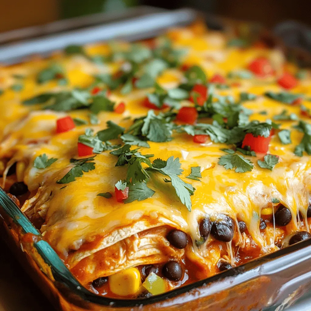 Chicken Enchilada Casserole Simple and Flavorful Dish