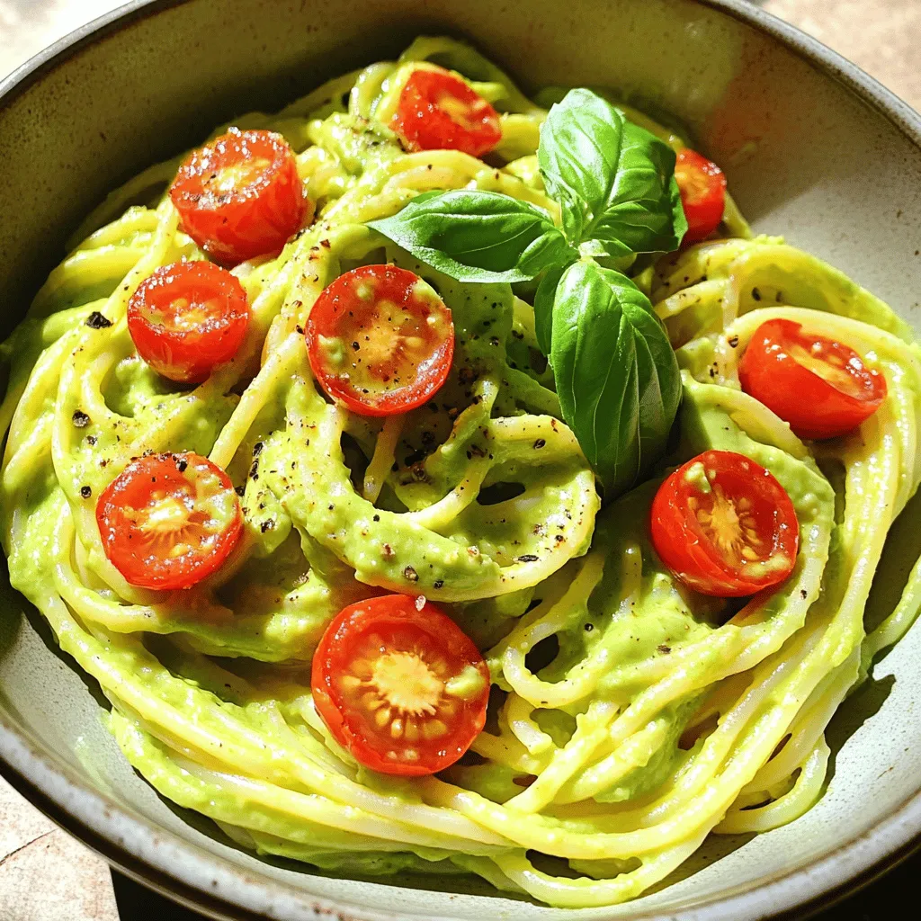 Creamy Avocado Pasta Delightfully Easy Recipe