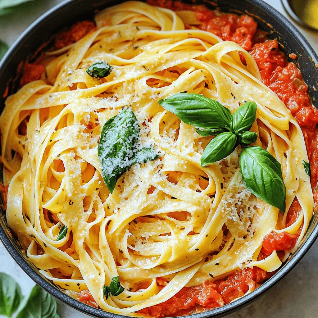 One-Pot Creamy Tomato Basil Pasta Easy and Tasty Meal