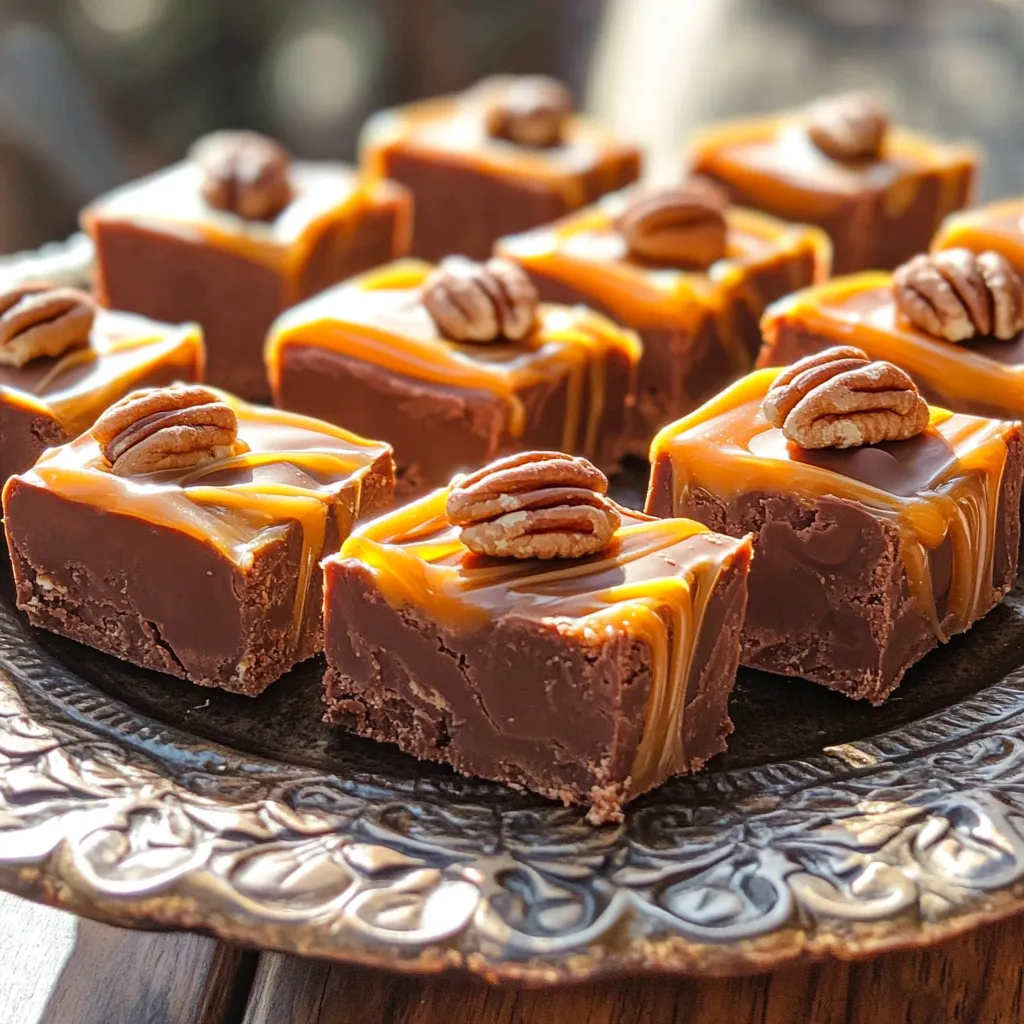 No-Bake Caramel Pecan Fudge Divine Delight Recipe