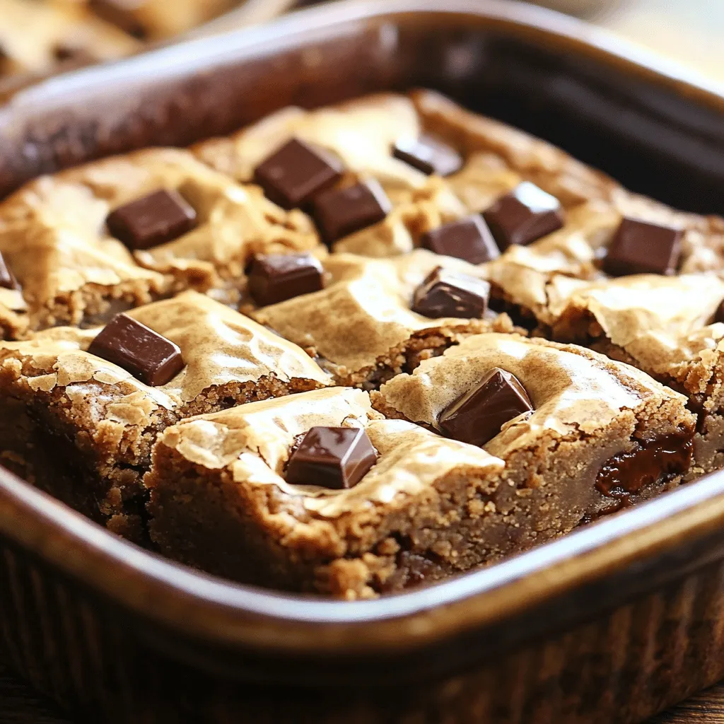 Brown Butter Chocolate Chunk Blondies Delightful Treat