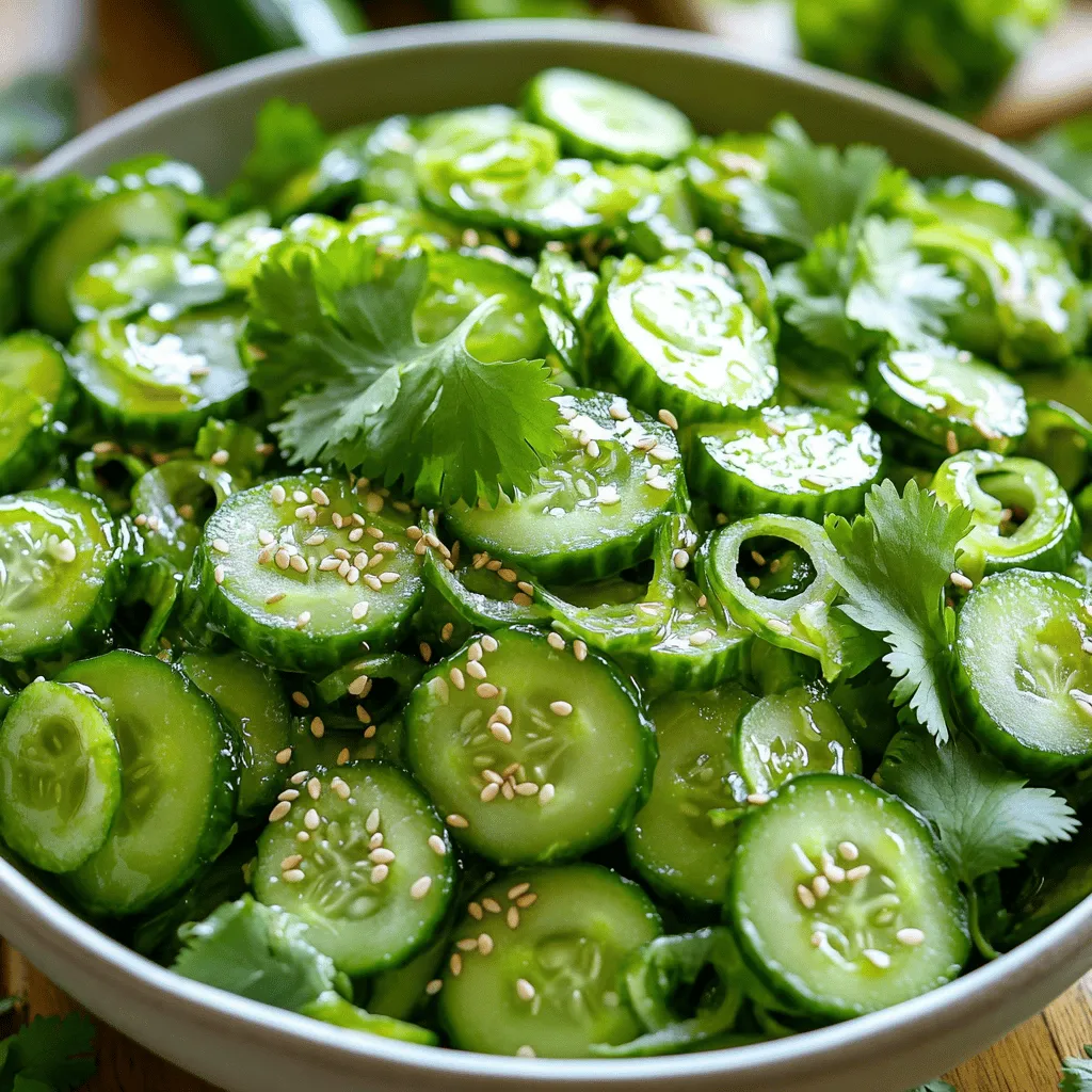 Smashed Cucumber Salad Fresh and Tasty Recipe