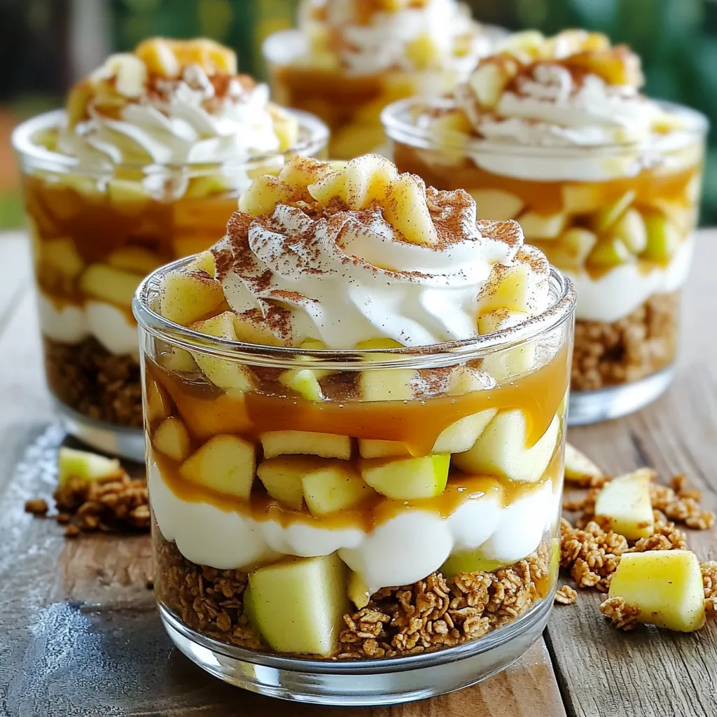 Caramel Apple Trifle Cups Delightful Dessert Idea