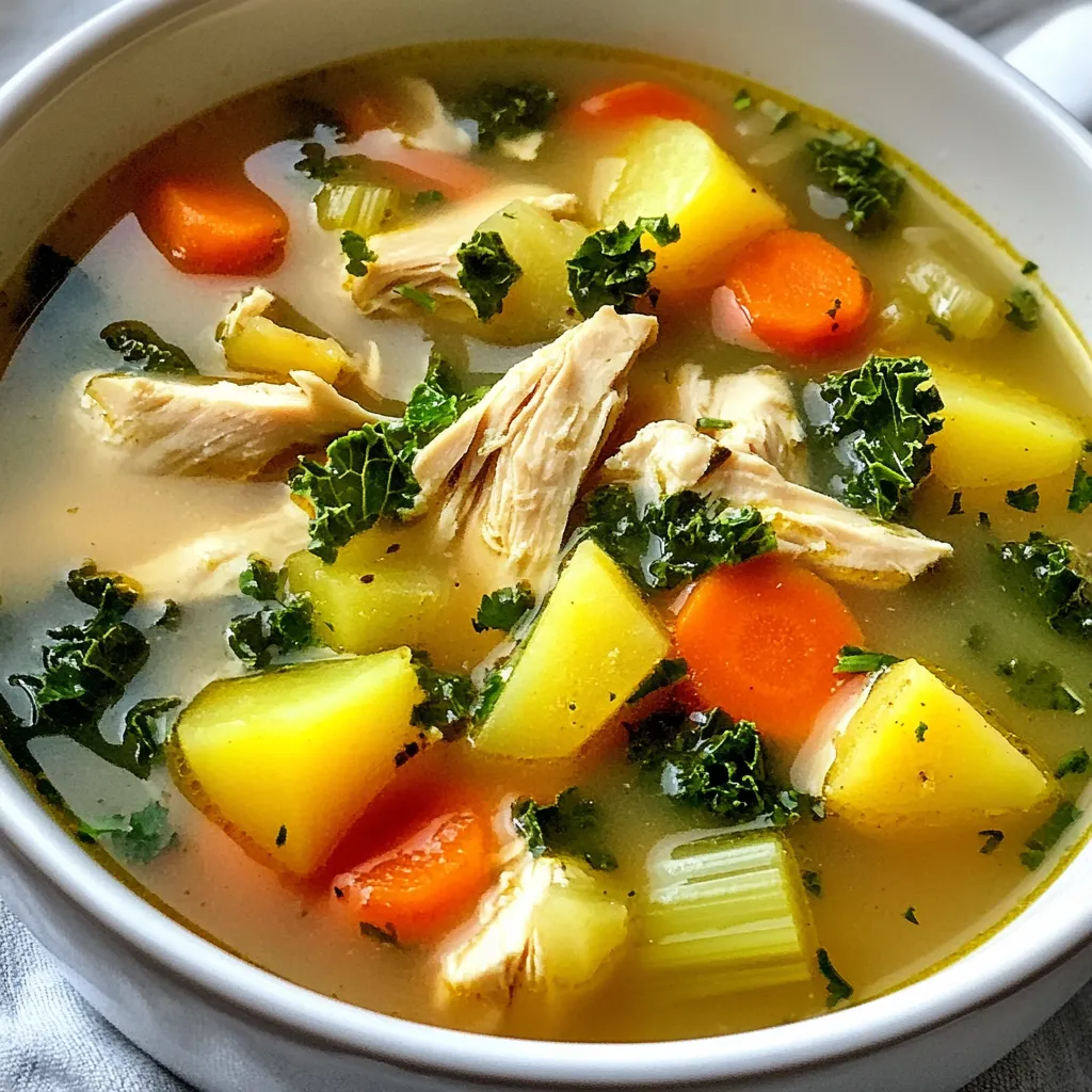 Hearty Chicken Soup with Potatoes Recipe Delight