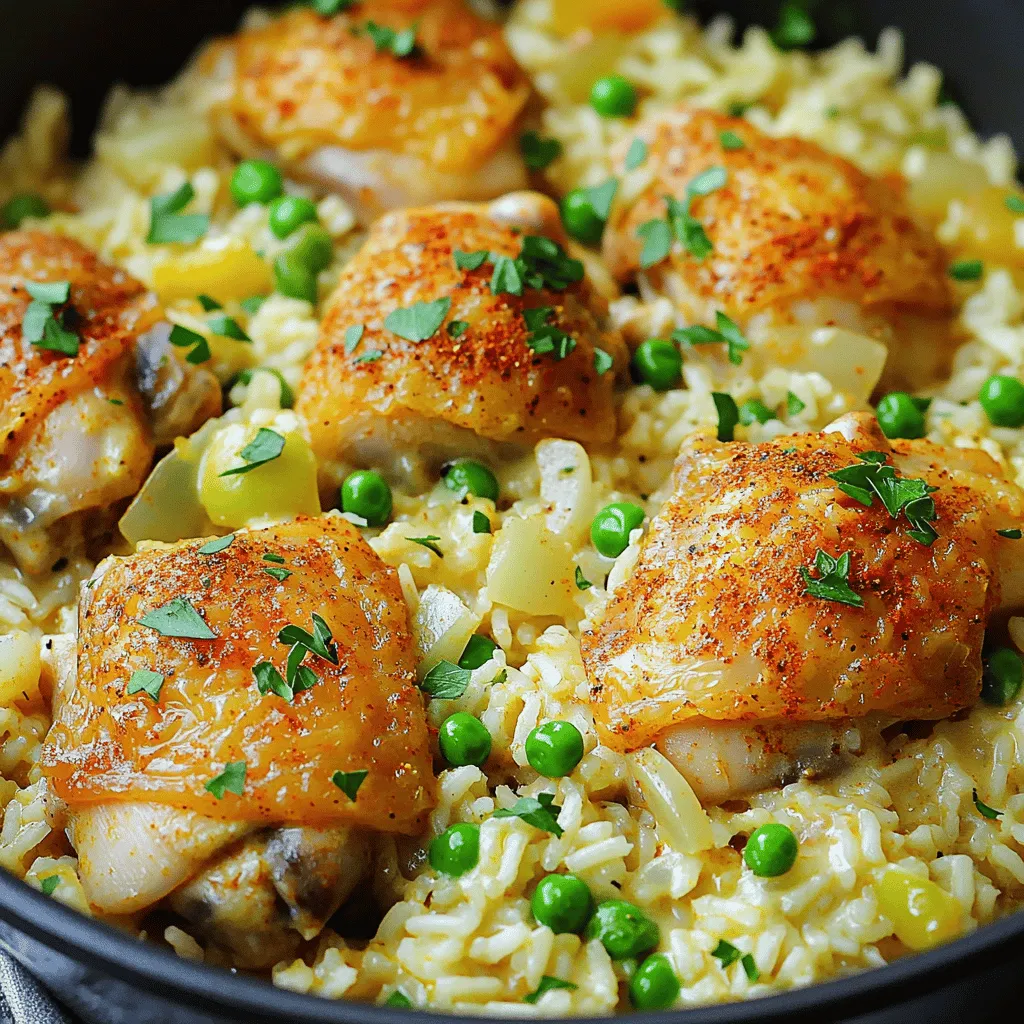 One-Pot Creamy Cajun Chicken and Rice Delight