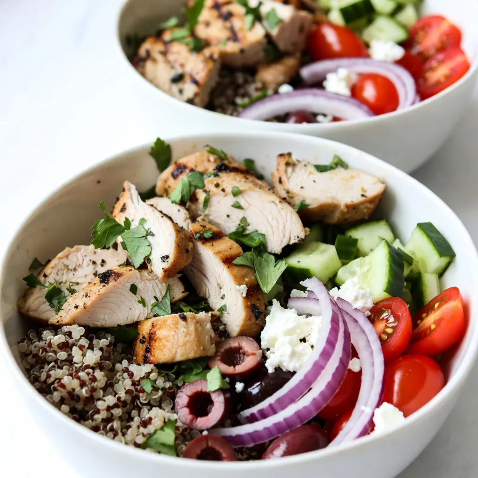 Greek Chicken Gyro Bowls Flavorful and Easy Recipe