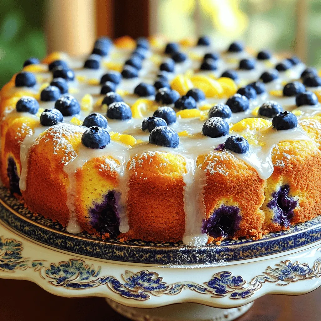 Blueberry Lemon Pound Cake Rich and Flavorful Recipe