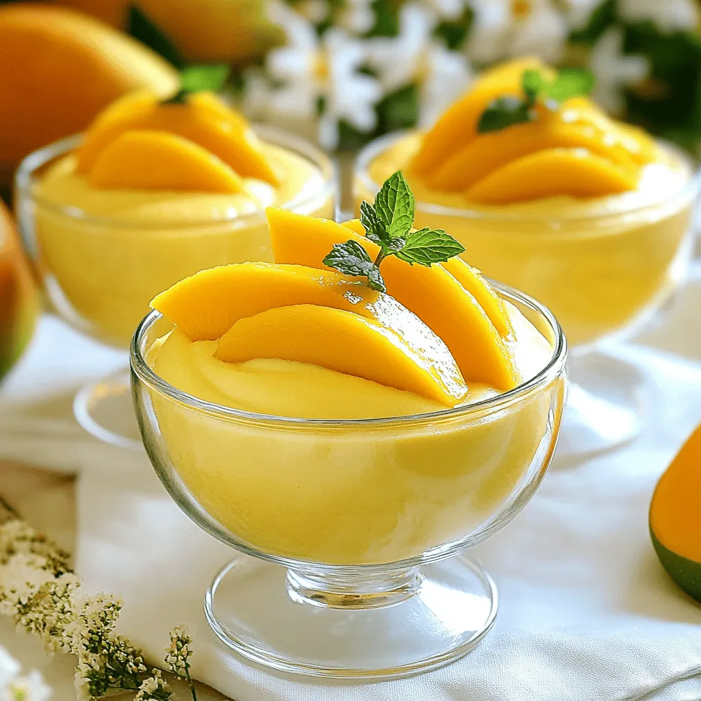 3 Ingredient Mango Mousse Creamy and Simple Delight