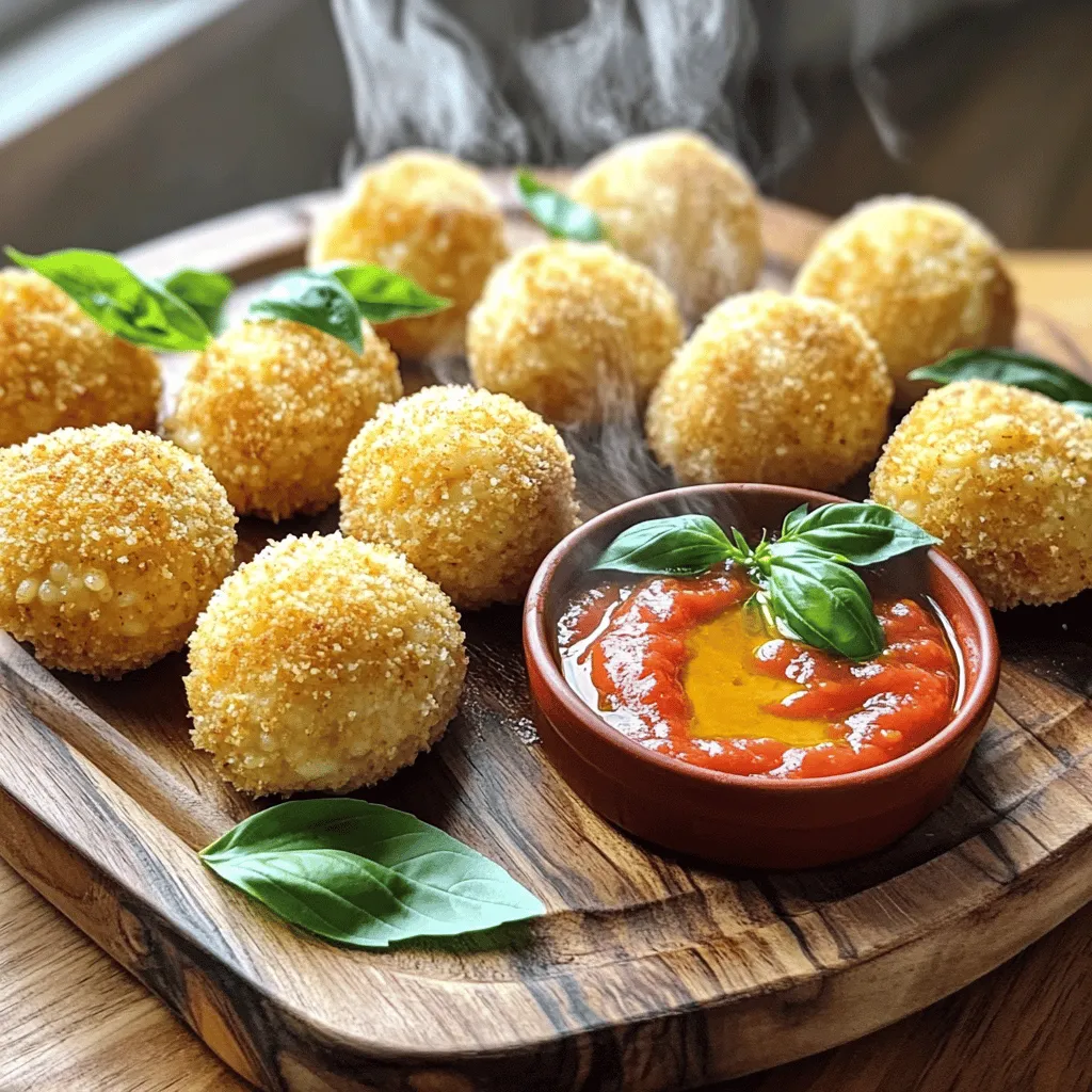 Arancini with Marinara Sauce Exquisite Flavor Pairing