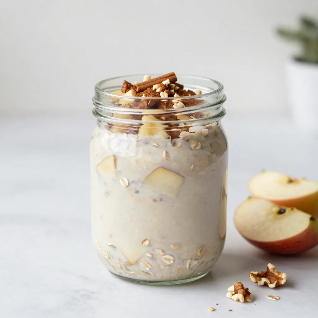 Apple Cinnamon Overnight Oats Healthy and Simple Recipe
