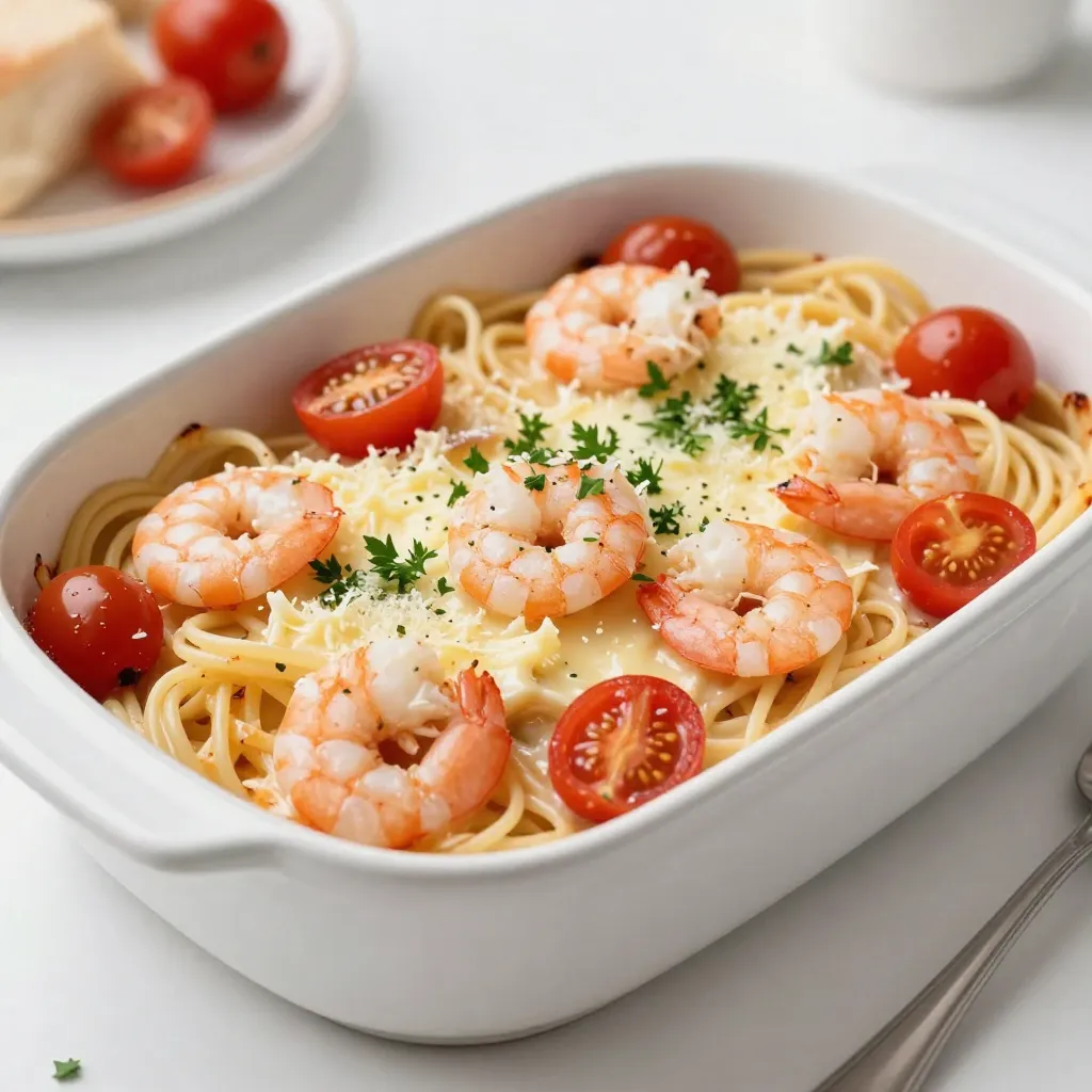 Shrimp Scampi Pasta Bake Tasty and Easy Dish