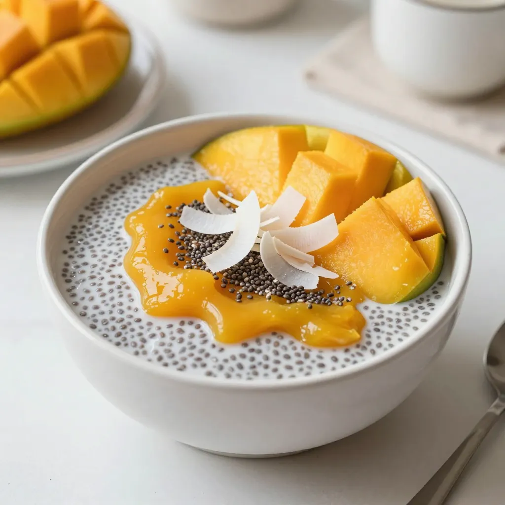 Mango Coconut Chia Pudding Delicious and Easy Treat