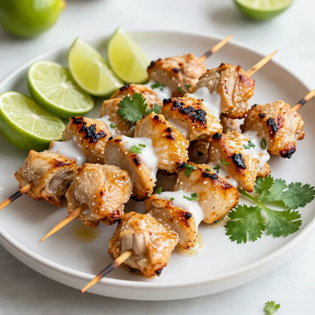 Coconut Lime Chicken Skewers Juicy and Flavorful Recipe