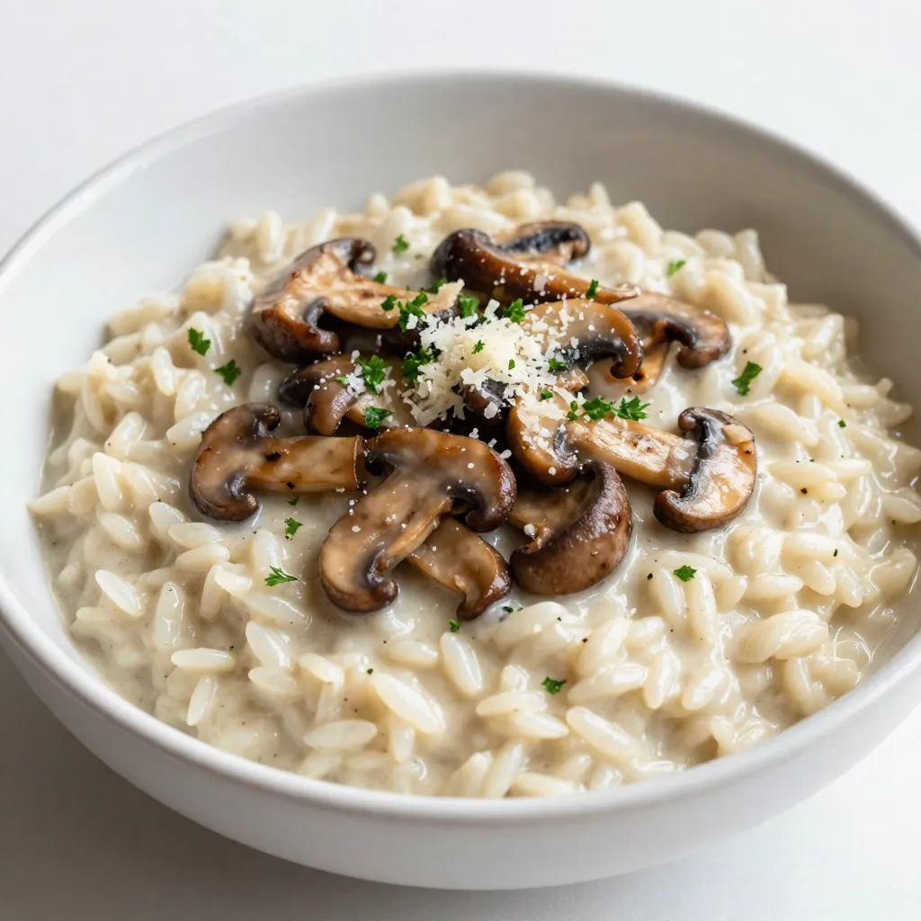 Creamy Mushroom Risotto Simple and Flavorful Dish