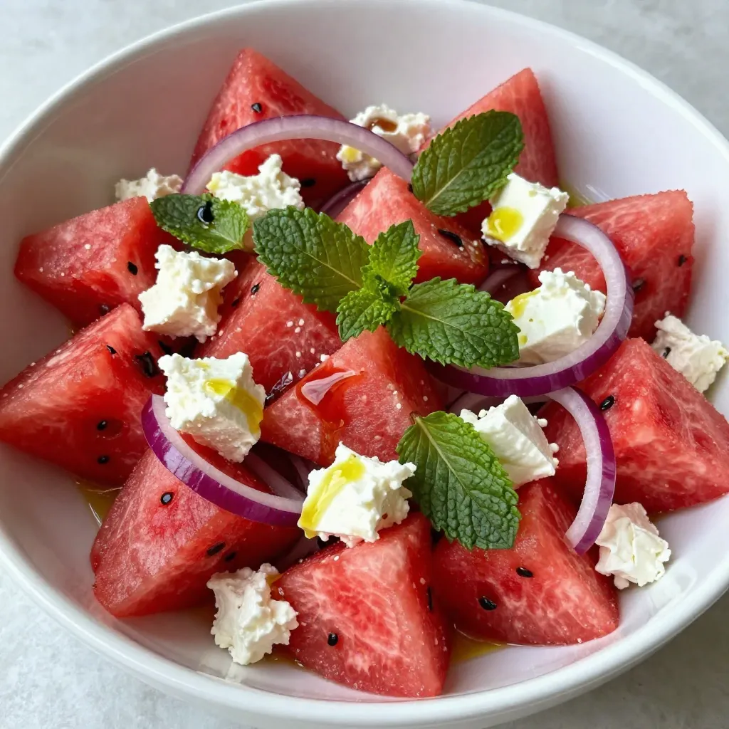 Savory Summer Watermelon Feta Salad Delightful Recipe