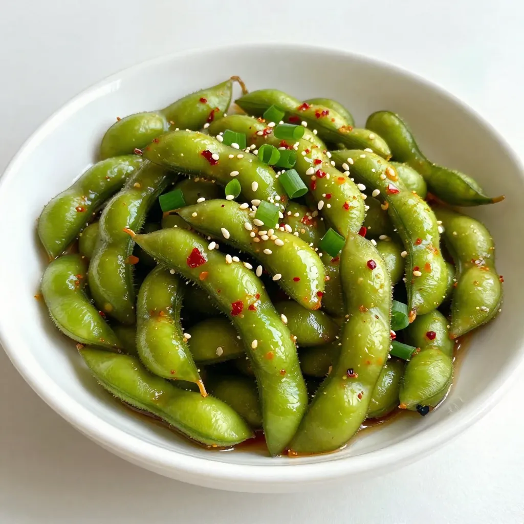Spicy Garlic Edamame Tasty Snack Idea Today