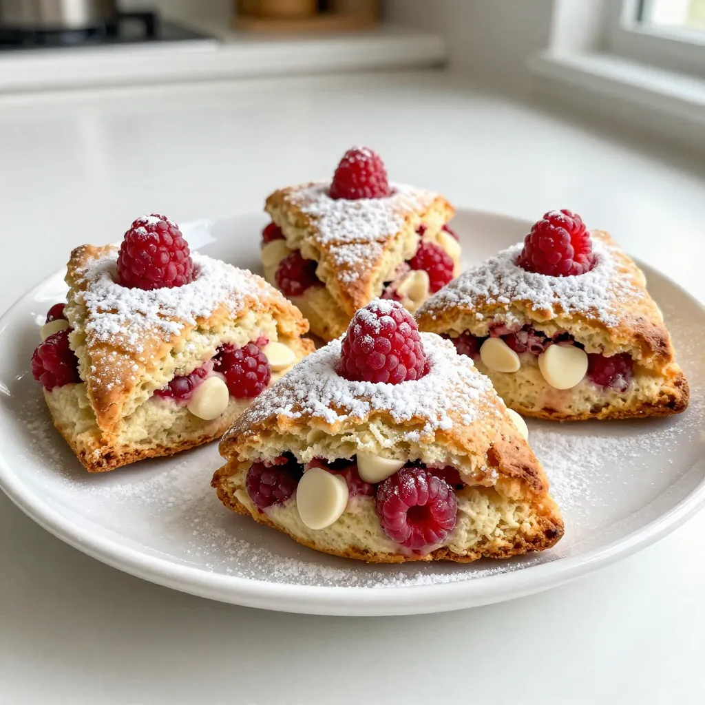 Raspberry White Chocolate Scones Perfectly Baked Delight