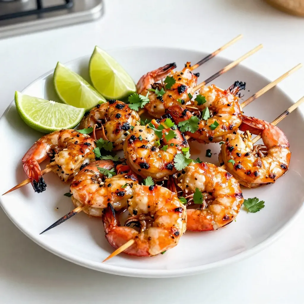Chili Lime Grilled Shrimp Skewers Tasty Summer Treat