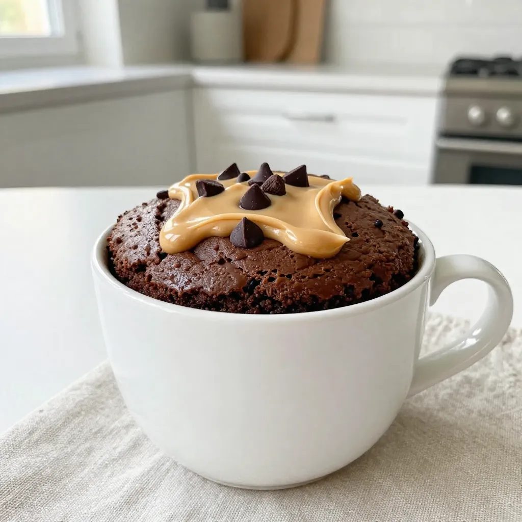 Chocolate Peanut Butter Mug Cake Quick and Tasty Treat