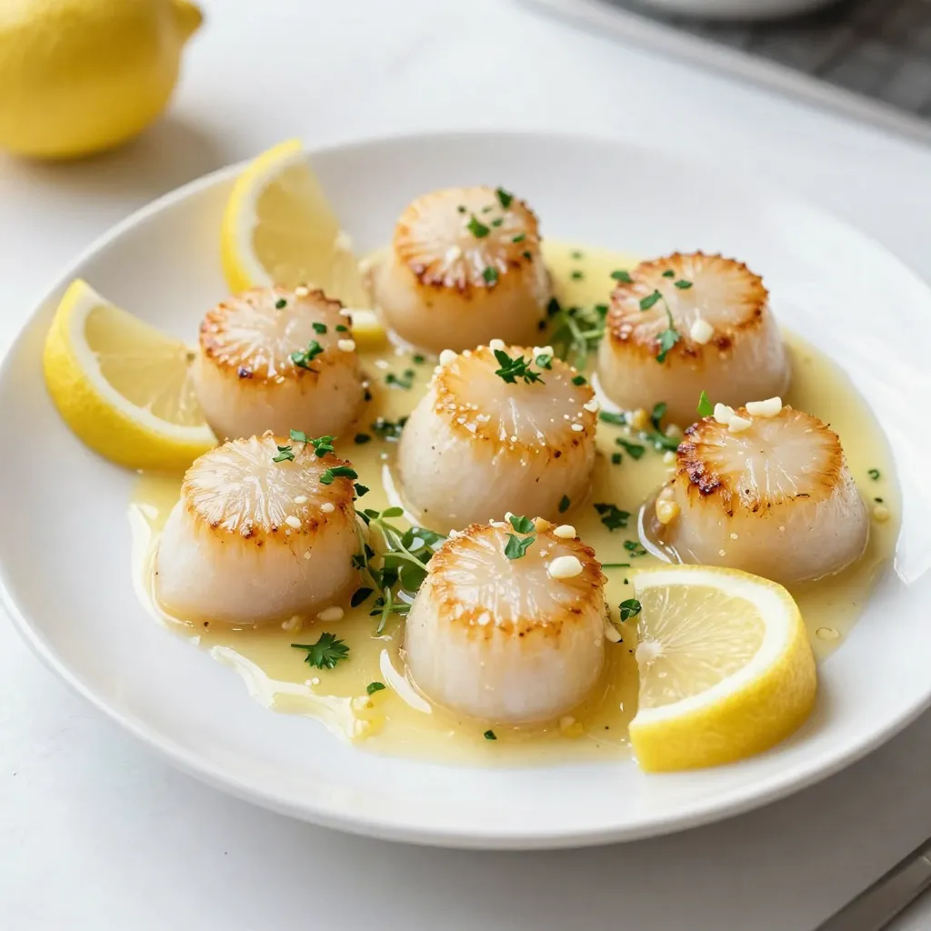 Buttery Lemon Garlic Scallops Quick and Tasty Dish