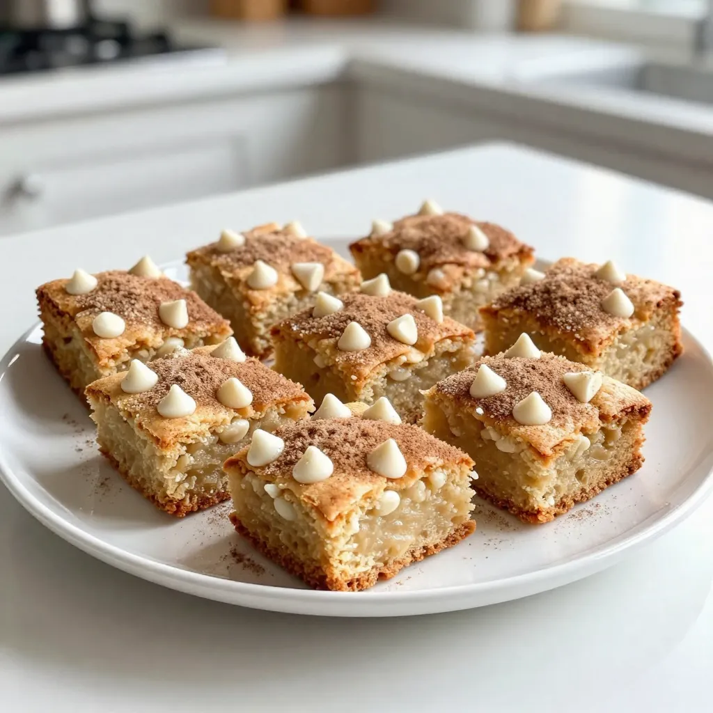 Snickerdoodle Blondies Delightful and Chewy Treat