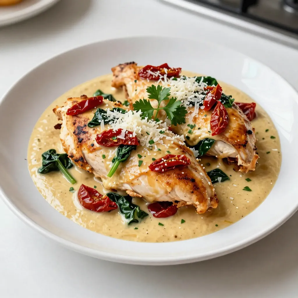 Tuscan Sun-Dried Tomato Chicken Flavorful Creamy Dish
