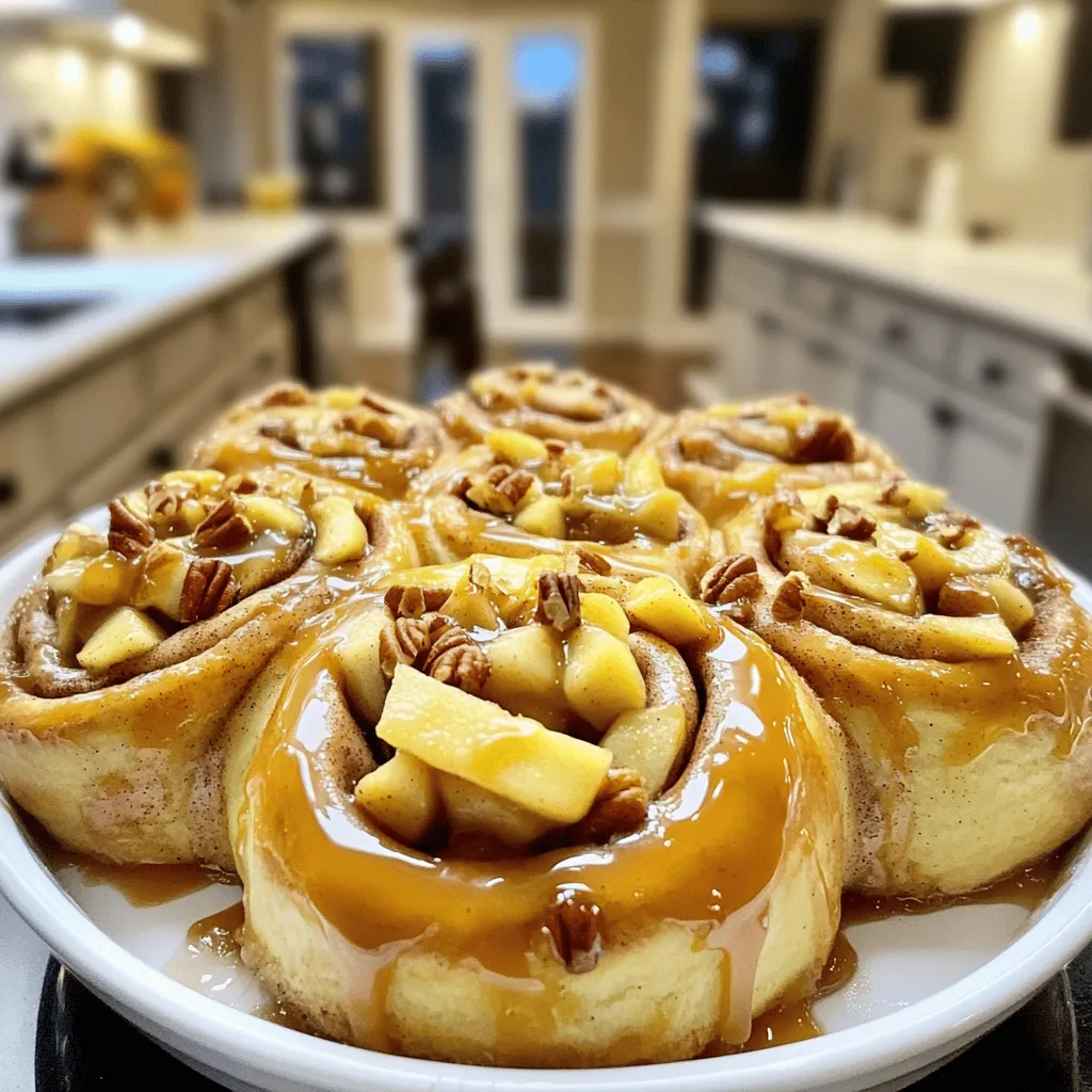 Caramel Apple Cinnamon Rolls Irresistible Dessert Treat