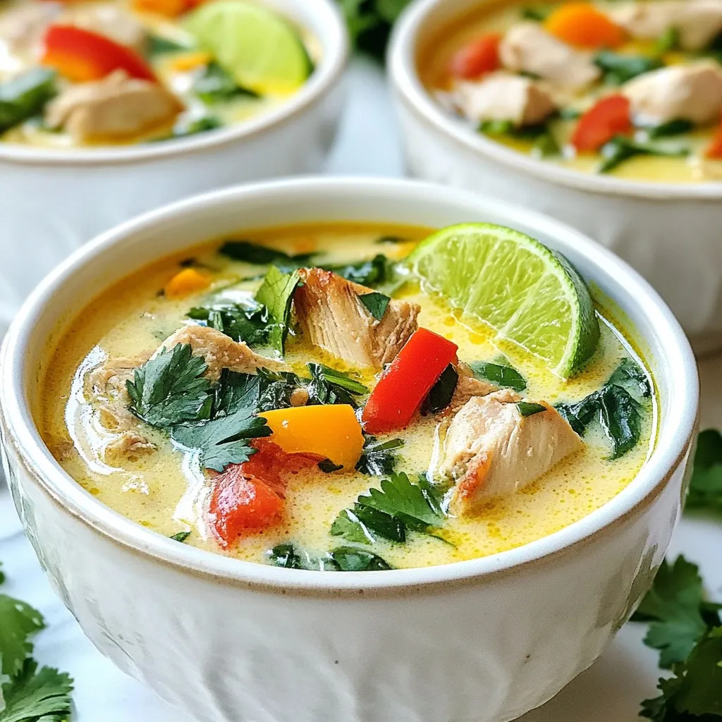 Coconut Lime Chicken Soup Flavorful Comfort Dish