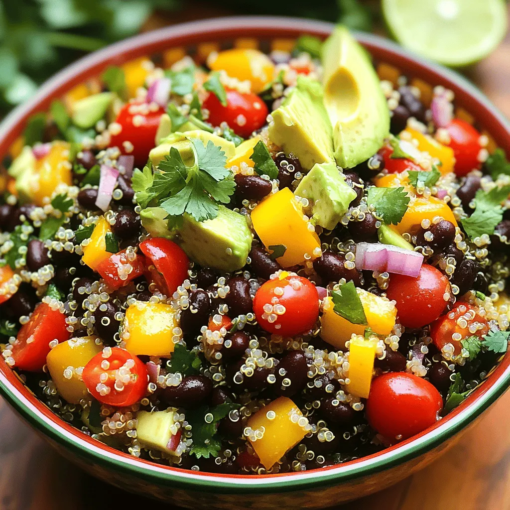 Quinoa Black Bean Salad Fresh and Flavorful Meal
