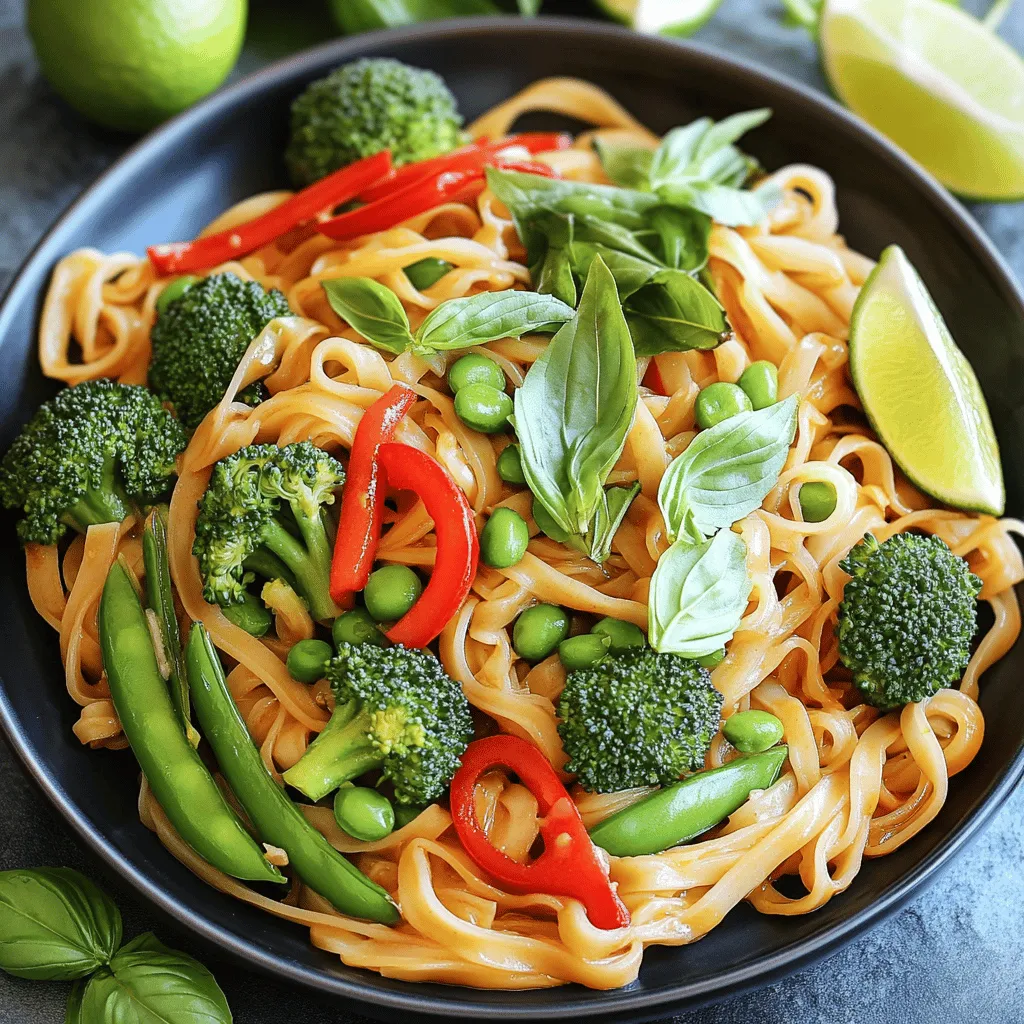 Savory Thai Drunken Noodles Flavorful Stir-Fry Delight