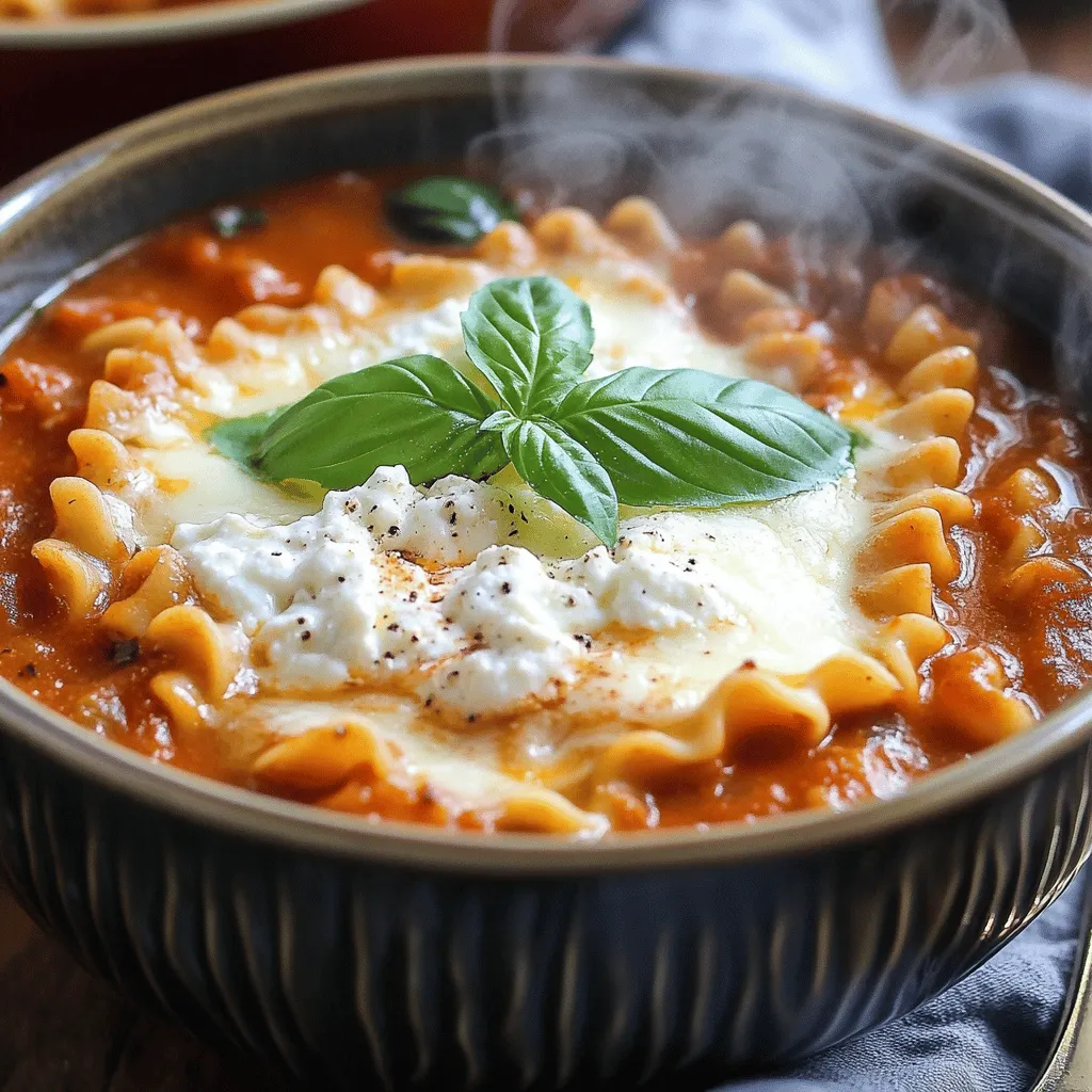 Crockpot Lasagna Soup Hearty and Flavorful Delight
