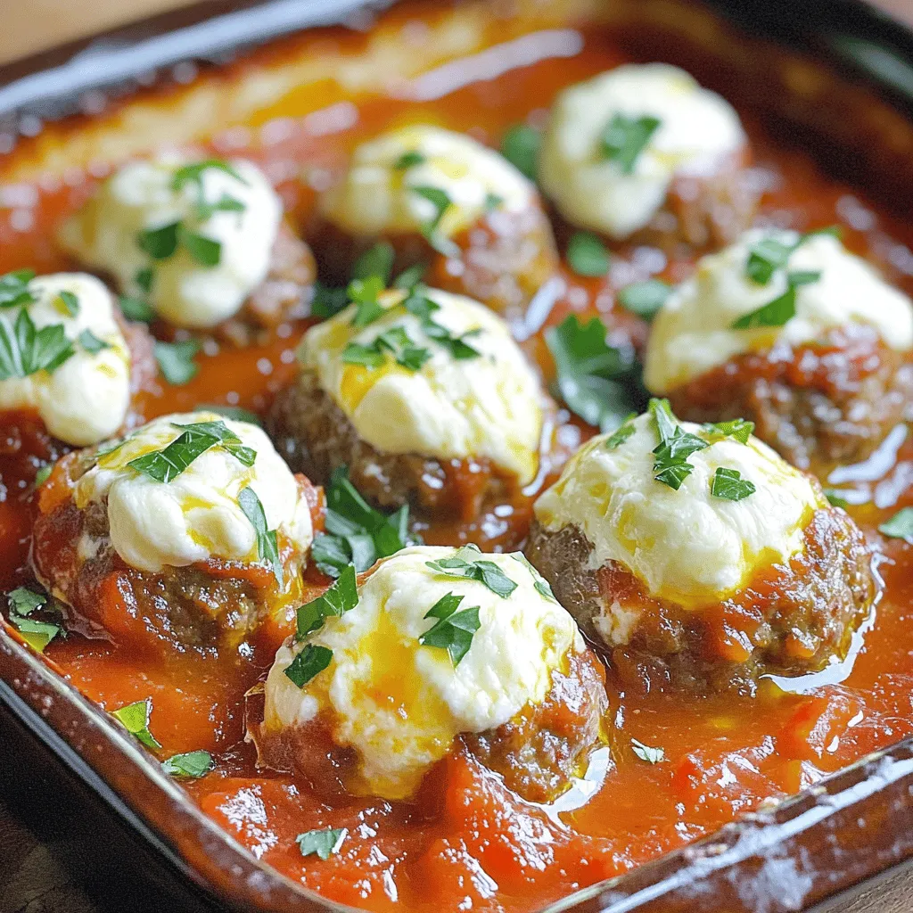 Mozzarella Stuffed Meatballs Flavorful and Easy Recipe