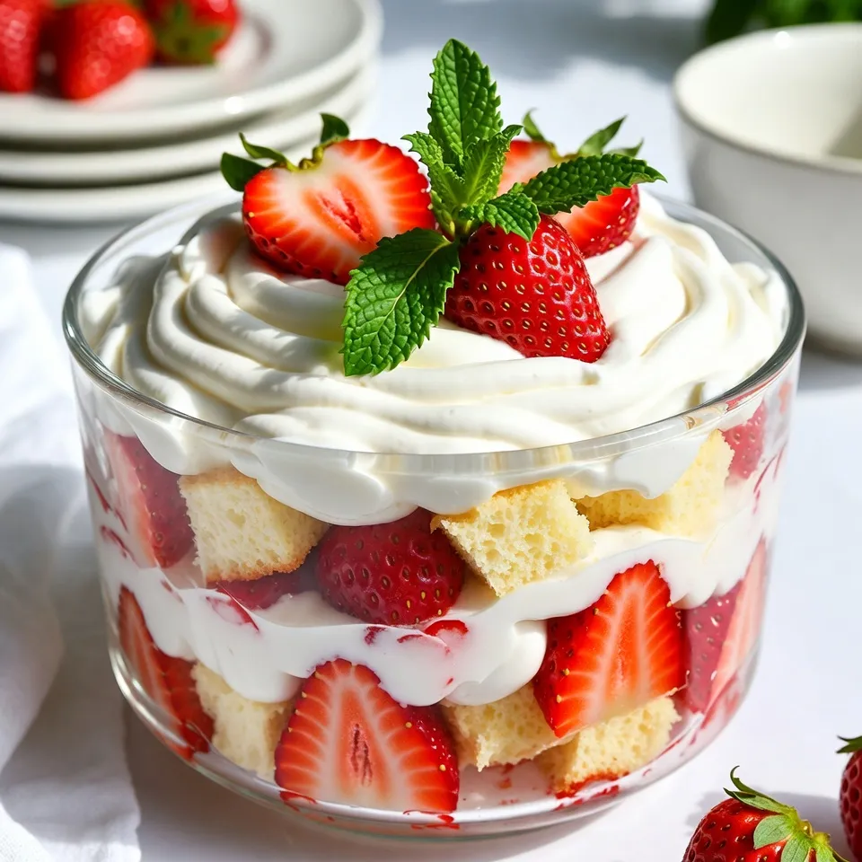 Strawberry Shortcake Trifle Tasty Layered Delight
