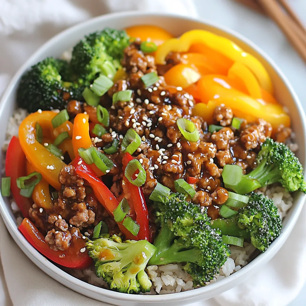 Teriyaki Ground Turkey Bowl Flavorful Healthy Meal