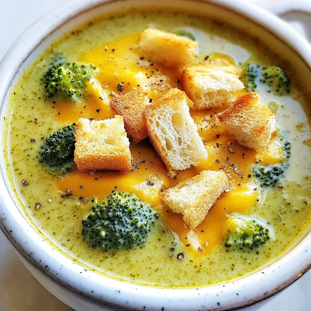 Broccoli Cheddar Soup Comforting and Creamy Recipe